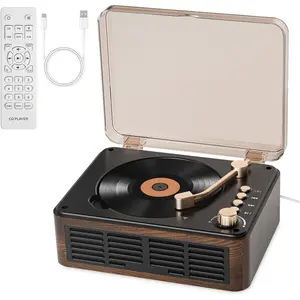 CD Player with Speakers HiFi Stereo Sound for , Retro  Nostalgic CD  Players FM Radio with Remote Control,Support USB & AUX Playback