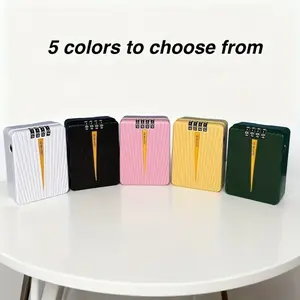 1pc heavy-duty key lock box without drilling, with 4-digit combination, waterproof outdoor safe, convenient installation, compact design, reliable locking, office manager.