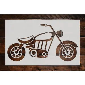 Motorcycle Stencil - Art and Wall Stencil