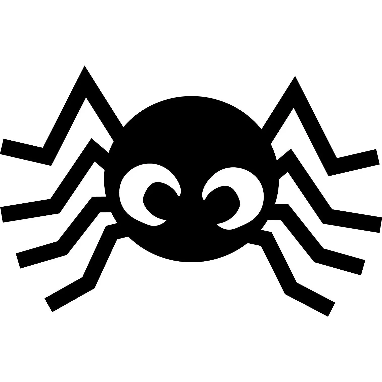 Decorative Die-Cut Magnetic Large Single-Color Spiders - Set of 4 - 5.5"x5.5" - Reusable, Removable - Ideal for Fall Home Decor Refrigerator Magnets