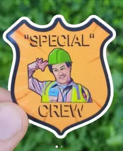 Special Crew Funny Sticker