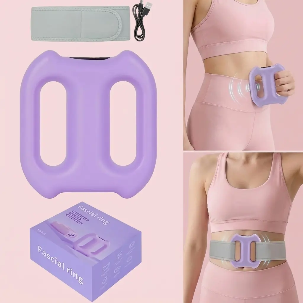 Rechargeable Wearable Vibration Device, Flexible Dual-Loop Design with 2 Vibration Settings and 5 Intensity Levels
