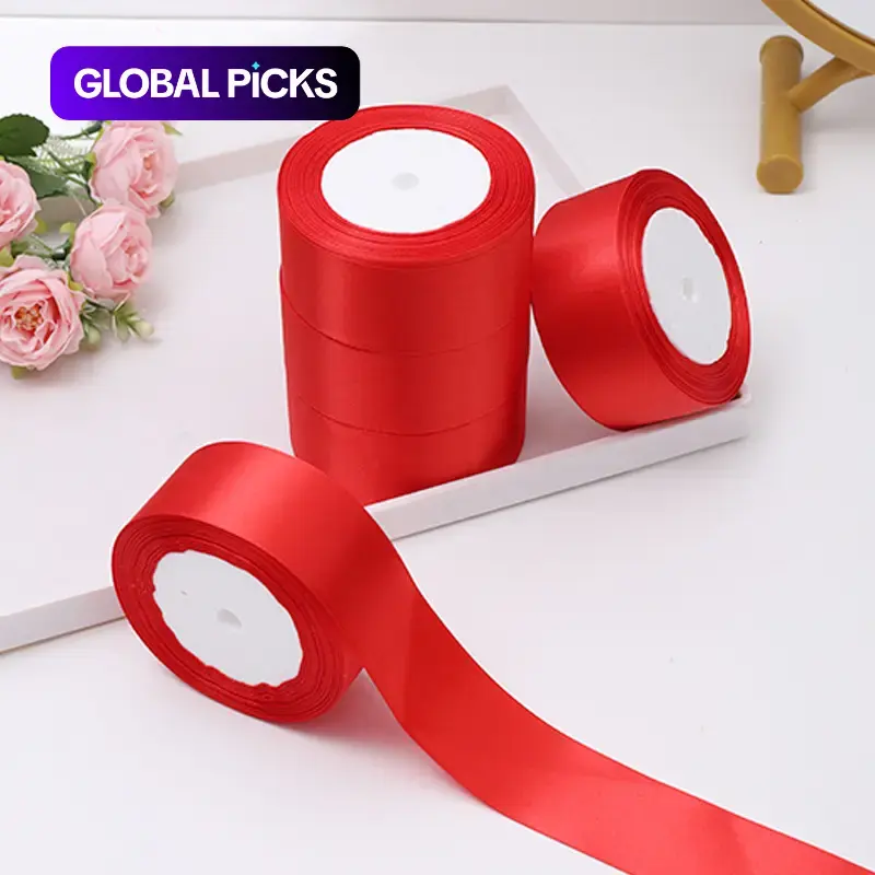 Solid Color Decorative Ribbon (5 Rolls), DIY Decorative Ribbon for Wedding, Party, Cake & Gift Box Packaging, Gift Decoration, Gift Wrapping Supplies #GLOBAL PICKS