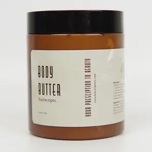 HairScripts Whipped Body Butter Silicone Free Organic Amino Acid Fragrance Free Massage Oil Hydrating Body Care Lotions Moisture Shea Aloe Aloe Vera Blend Repair