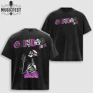 Retro GreyDay 2026 Tour Shirt, Vintage G59 Skull Pink Bandana Graphic T-Shirt, Underground Rap Hip Hop Streetwear Tee, Concert Tour Merch Aesthetic Shirt, Heavyweight Cotton Unisex Tee, Gift For Music Fans
