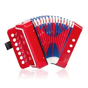 Mini Hand Organ, 10 Key Control, Lightweight, Ideal for Adult Beginners, Small Instrument for Kids, Perfect Gift for Ages 9-12