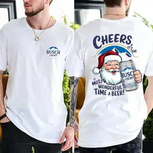 Santa Claus Busch Light Shirt, It’s The Most Wonderful Time For A Beer Shirt, Santa Claus Tshirt 139