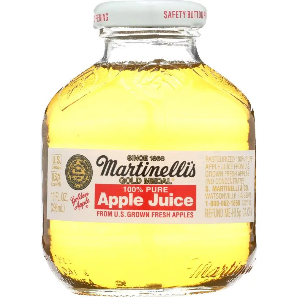 Martinelli Juice, Apple, Gold Medal 10.0 FO(Pack of 12)