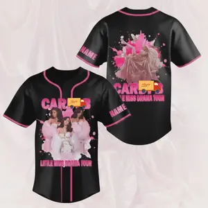 Custom CardP Little Miss Drama Tour 2026 Baseball Jersey, Little Miss Drama Tour 2026 Shirt, Gift Inspired Baseball Jersey, Hip Hop Concert Fan