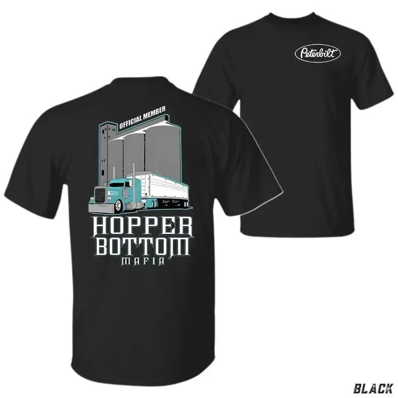 Hopper Bottom Mafia Grain Truck Shirt – Semi Truck Graphic Tee, Corn Hauler T-Shirt, Farm Life 2side, Trucker Gift for Men, Official Member Design