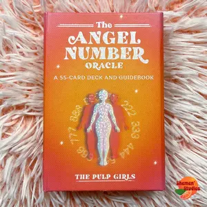 The Angel Number Oracle Deck by The Pulp Girls A 55-Card Deck with Guidebook