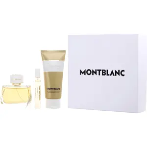 Mont Blanc Signature Absolue Set-Eau De Parfum Spray 3 Oz & Body Lotion 3.3 Oz & Eau De Parfum Spray 0.25 Oz Mini For Women
