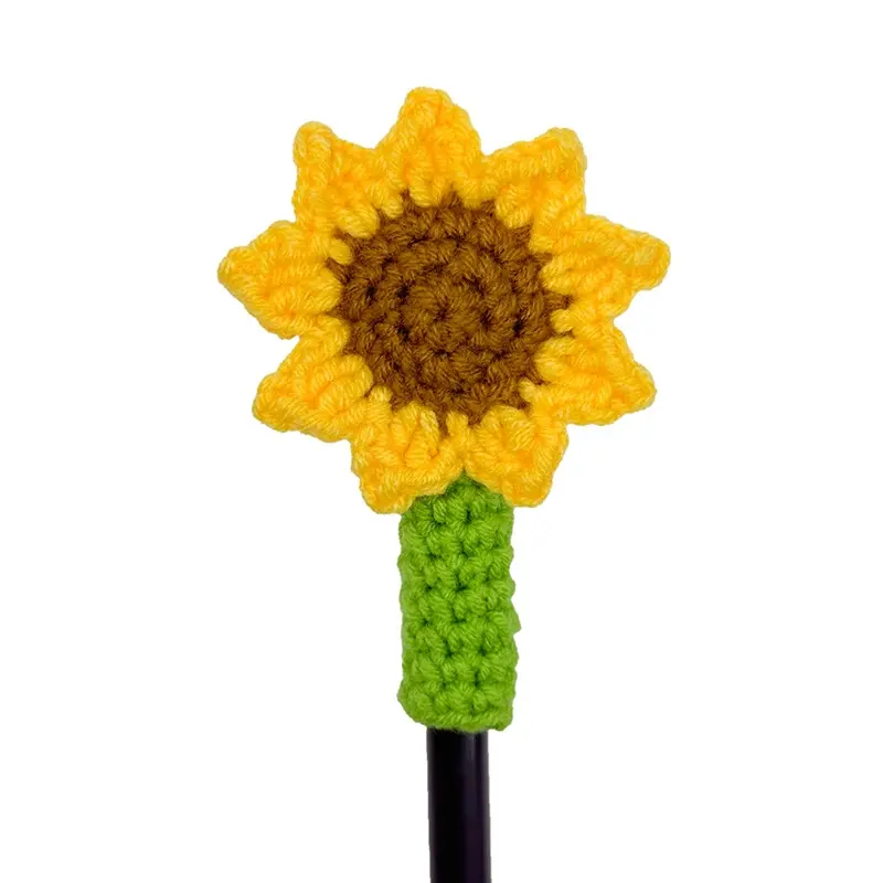 3-Circle Pointed Sunflower Pen Holder