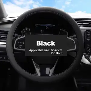 Universal Stretchy Car Steering Wheel Cover | Glove Design, Durable Rubber | Soft Textured, DIY Car Accessory | Perfect for Daily Commuters