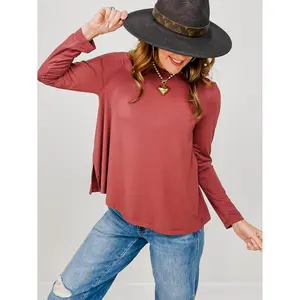 Modal Loose Fit Long Sleeve Top