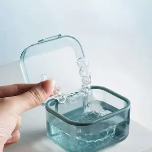 1pc Invisible Braces Box Orthodontic Retainer Organizer Orthodontic Portable on-the-go Denture Storage Case