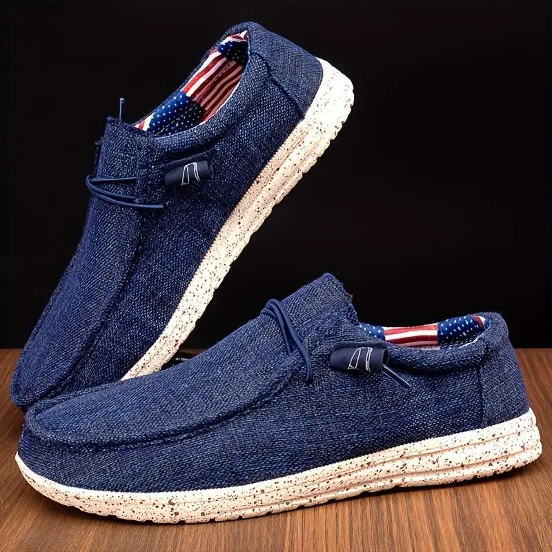 Men's Comfortable Casual Loafers - Versatile Slip-On Walking Shoes with Bow Detail, Denim & Corduroy Designs, Breathable Fabric, All-Season Wear for Everyday & Outdoor Activities Men's Comfortable Casual Loafers - Versatile Slip-On Walking Shoes with Bow Detail, Denim & Corduroy Designs, Breathable Fabric, All-Season Wear for Everyday & Outdoor Activities