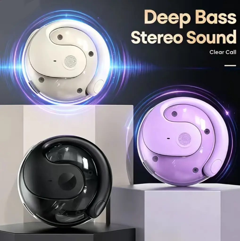 Unique-Shaped Wireless Bluetooth Earbuds - Headphone Audio Accessories for Phones, with 3 Trendy Color Options, Bluetooth Headphones