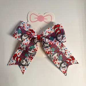 Dr. Seuss Cat in the Hat Hair Bow - Fashion Hair Clip cute trendy