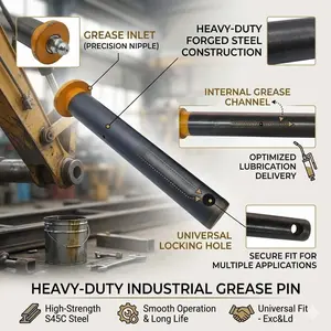 Construction Machine Pins, Various Sizes Available, Compatible with Excavator, Wheel Loader, Bulldozer, Crane Equipment