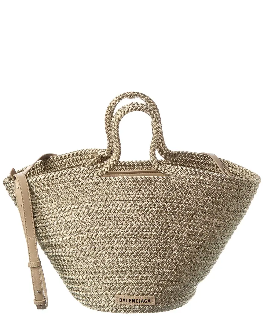 Balenciaga Ibza Nylon Basket Tote