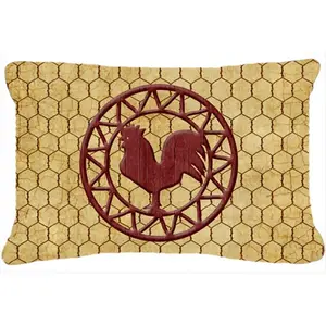 Carolines Treasures  Rooster Chicken Coop Indoor & Outdoor Fabric Decorative Pillow