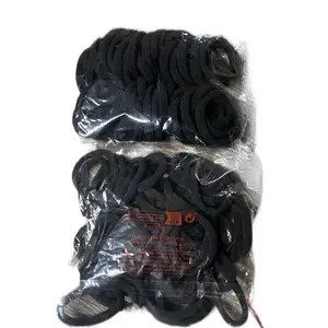 Many People Like The High Elasticity Hair Rope 50pcs Black Coffee Brown Seamless Hair Nylon