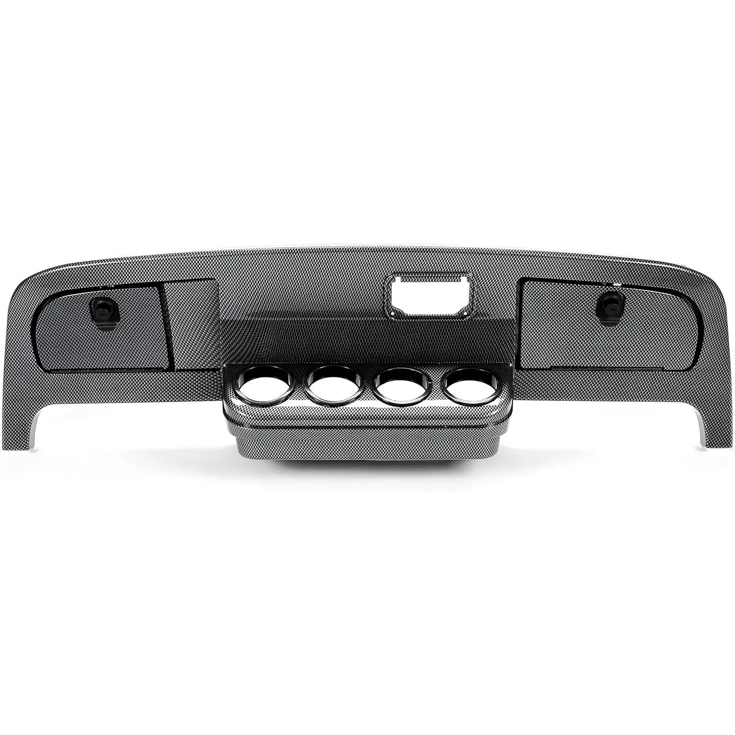 Golf Cart Dash Assembly Compatible with 1994-2013 EZGO TXT Golf Cart Dashboard Dash Kit Carbon Fiber Printing (w/Hardware and Keys)