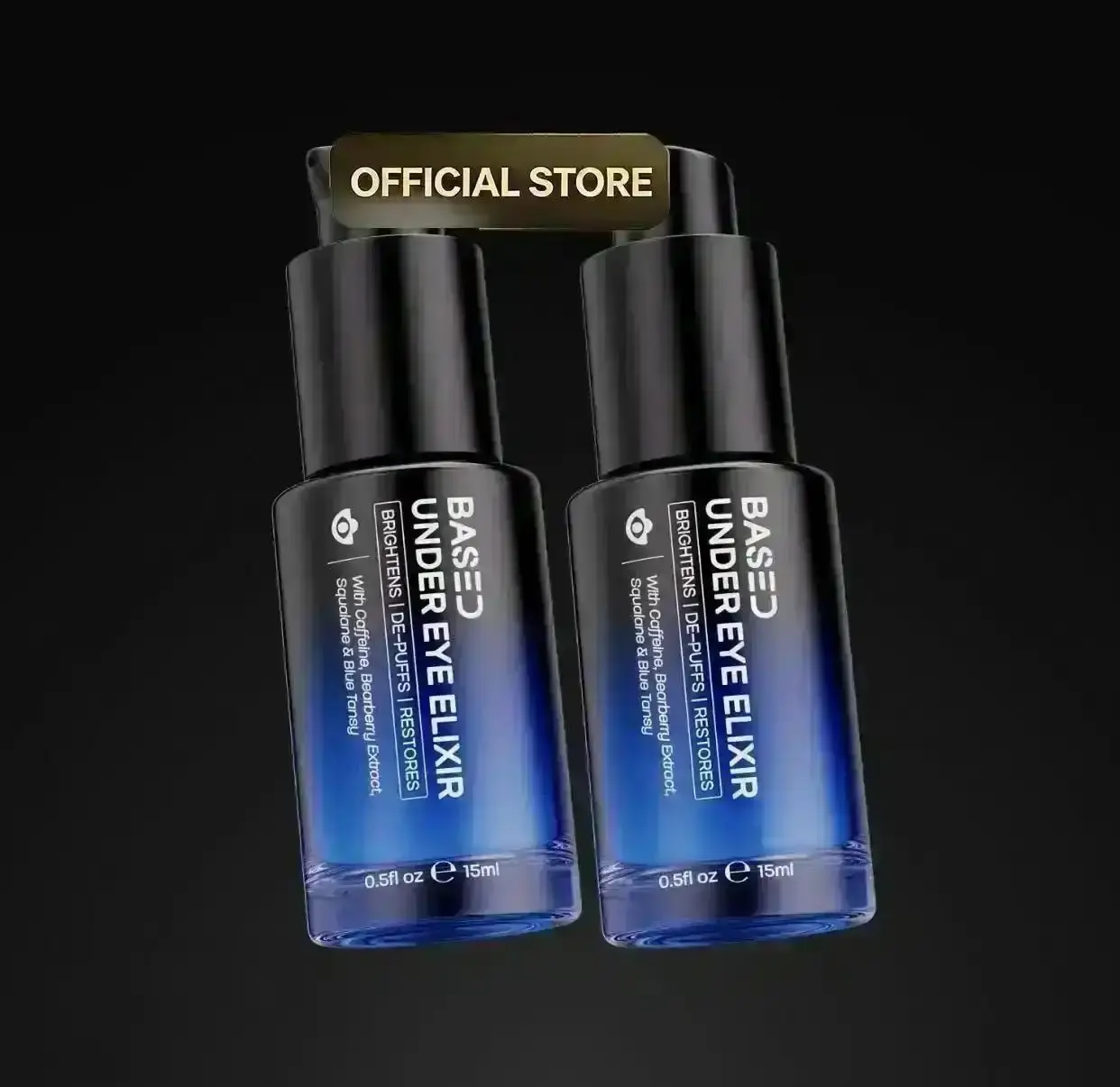 BASED Under Eye Elixir |   Brightens, De-Puffs & Revitalizes Under Eyes |   Simple, Effective, BASED, Eye Treatments