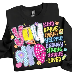 You Are Kind Sweatshirt, Teacher Life Tee, Teacher Appreciation, New Teacher Gift, Back To School, Teacher Aesthetic Sweater, Unisex Shirt In All Sizes And Colors