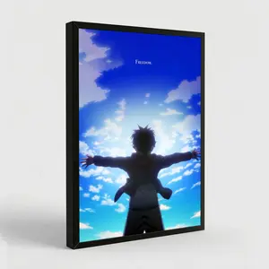 Attack On Titan AOT Anime Poster Freedom Eren Wall Art for Room Aesthetic Bedroom Dorm Decor Print
