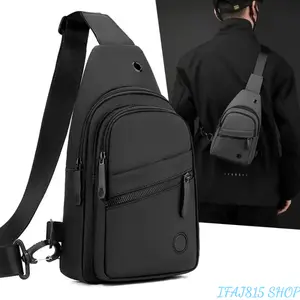 Small Sling Backpack Crossbody Bag for Men & Women, Lightweight Chest Daypack with Adjustable Strap, Compact Hands Free Travel Hiking Bag for Walking Outdoor Sports Daily Carry Vacation