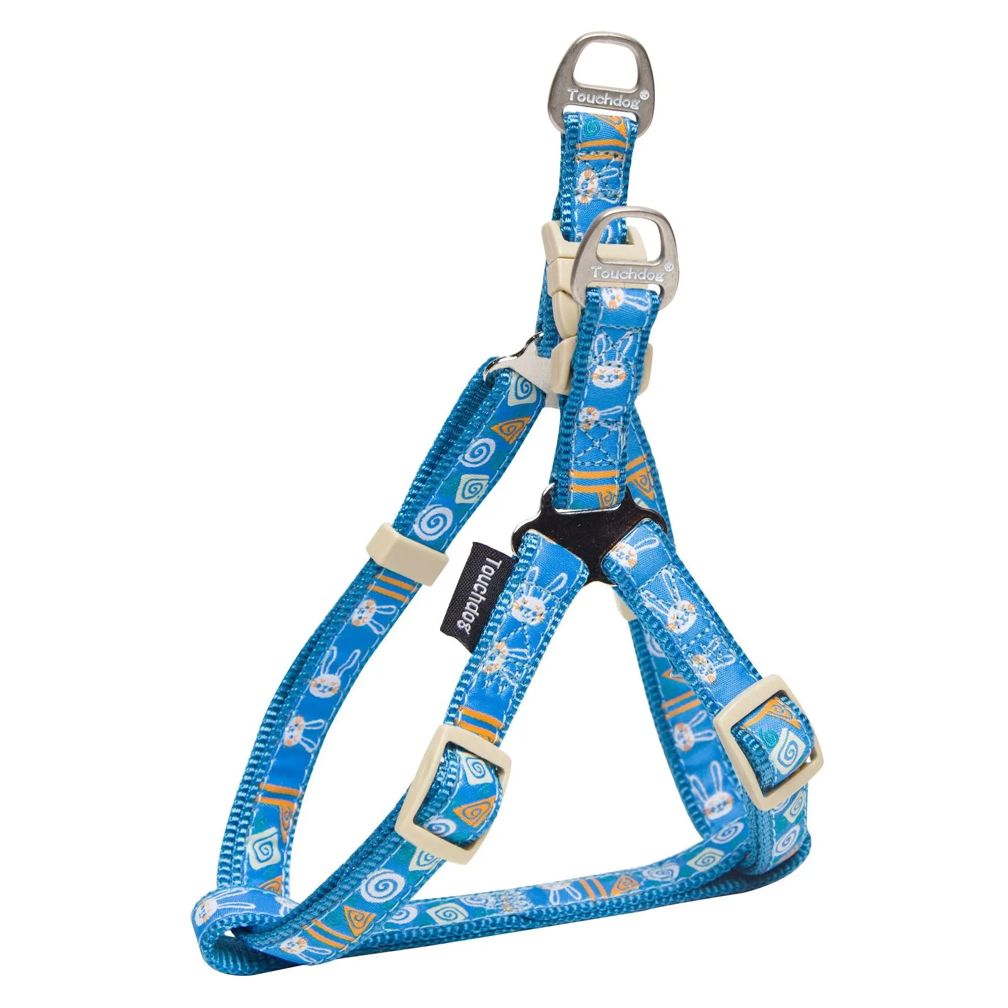 Touchdog 'Caliber' Designer Embroidered Fashion Pet Dog Leash And Harness Combination