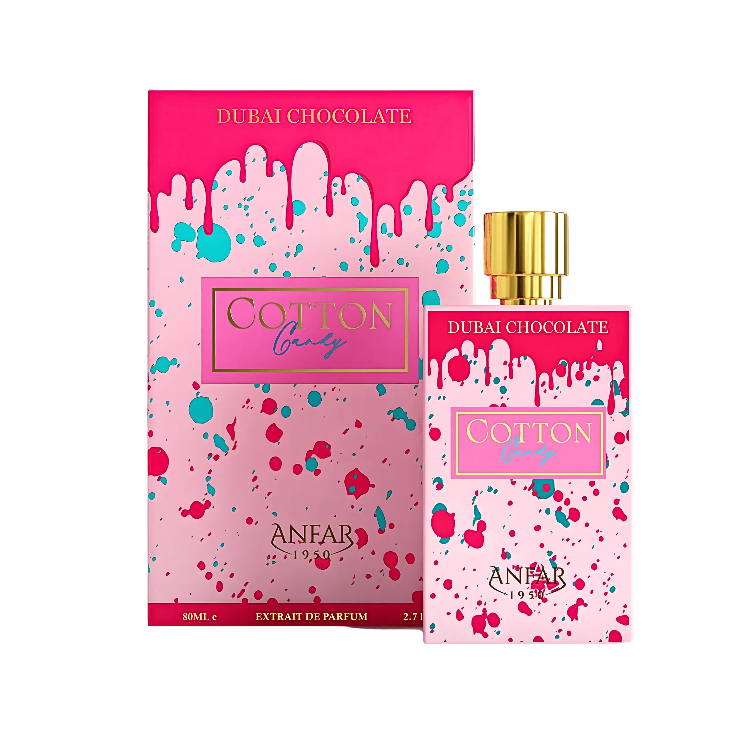 Anfar Cotton Candy Extrait De Parfum, Unisex Sweet Gourmand Perfume with Caramel, Musk & Marshmallow Notes, Long-Lasting Fragrance, 2.7 FL.OZ, Perfumes