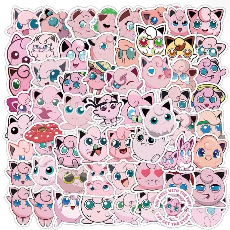 50 Pokémon Stickers Gigglypuff Collection 50 Pokémon Stickers Gigglypuff Collection