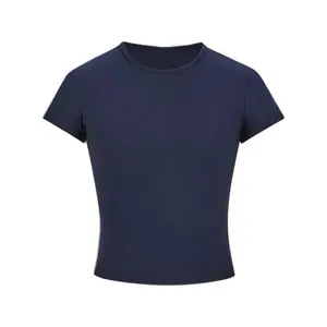 Female croptop T-shirt with short sleeves