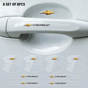 Transparent Car Door Handle Bowl Anti-scratch Stickers Protection Films For Chevrolet Cruze Captiva Trax Malibu Tahoe Sail Sonic