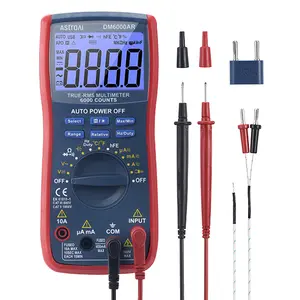 AstroAI Digital Multimeter and Analyzer TRMS 6000 Counts Volt Meter Ohmmeter Auto-Ranging Tester; Accurately Measures Voltage Current Resistance Diodes Continuity Duty-Cycle Capacitance Temperature