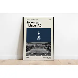 (No Frame) Tottenham Stadium Poster, Tottenham Stadium Print, Tottenham Stadium Wall Art, Tottenham Art Print, Tottenham Photo