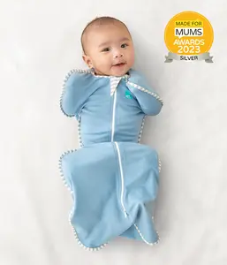Swaddle Up™ 1.0 TOG Cotton Dusty Blue