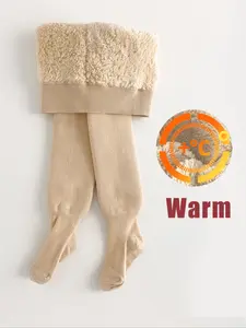 Thick Fleece Warm Underwear Pants, High-Quality Elastic Fabric, Ideal for Active Play, Winter Wear for Kids