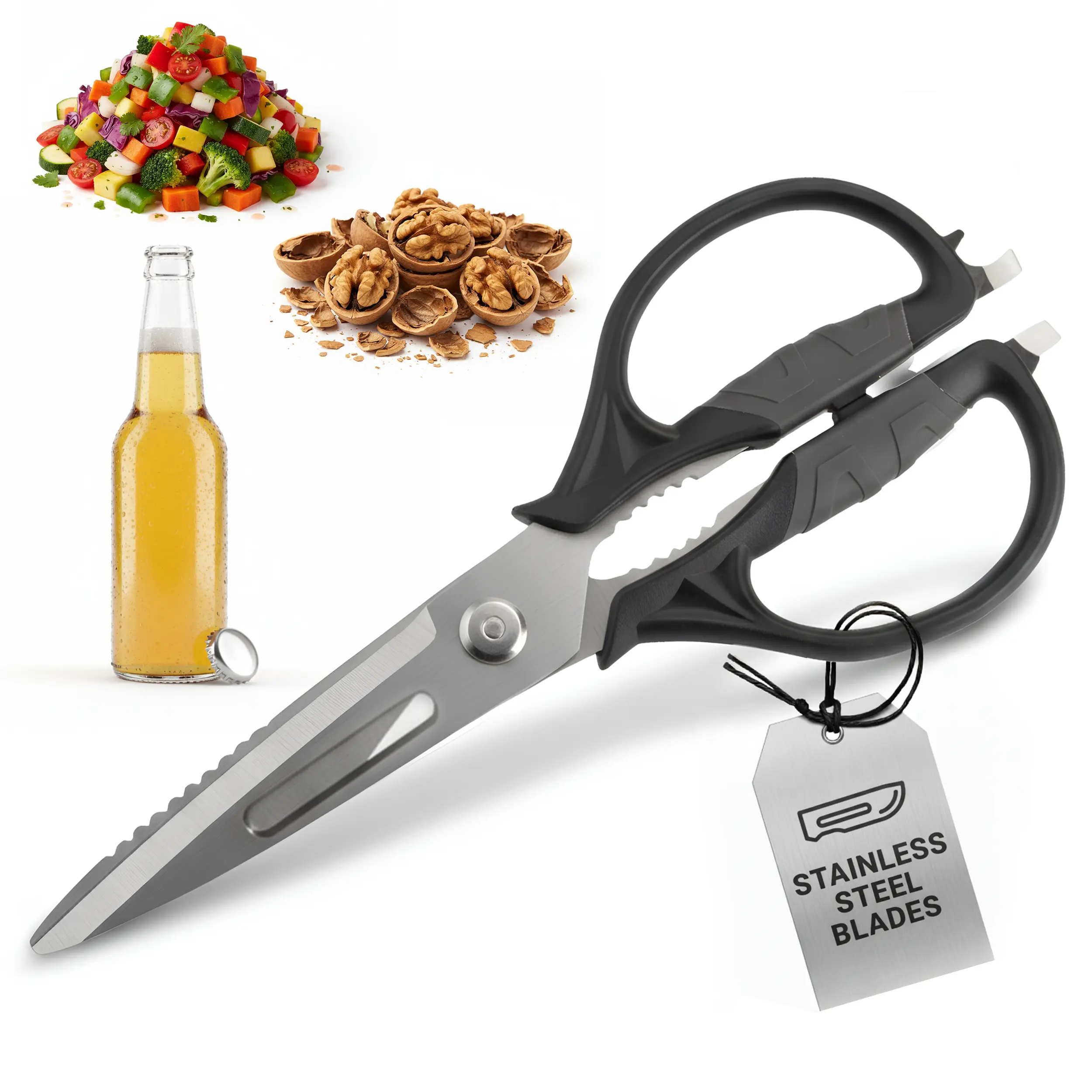 Professional Multifunctional Kitchen Scissors - Heavy Duty Utility Detachable Kitchen and Home Shears Professional Multifunctional Kitchen Scissors - Heavy Duty Utility Detachable Kitchen and Home Shears