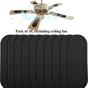 10 pieces of filter cotton for fan blades, activated carbon air filter cotton, and easy to stick filter cotton for ceiling fan blades