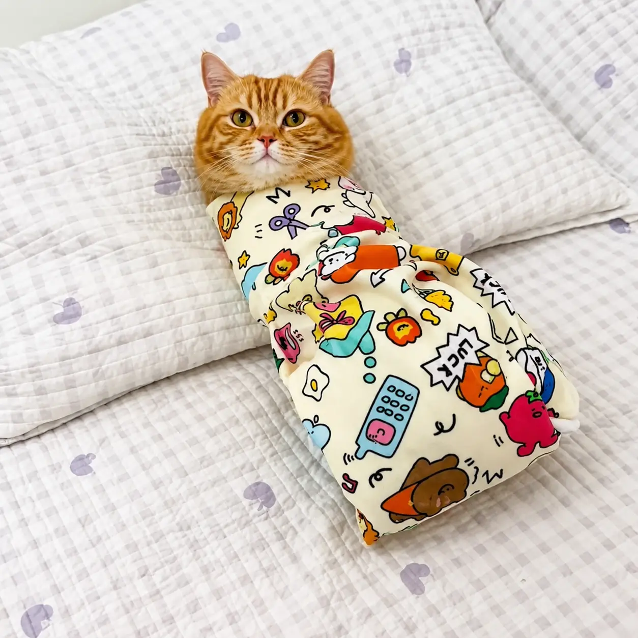 Cat Grooming Wrap - Multifunctional Pet Tool for Nail Clipping, Anti-Scratch & Cat Restraint, Cat Burrito Wrap, Anti-Escape Design Paw Trimmer Paws Cleaner camera travel storage
