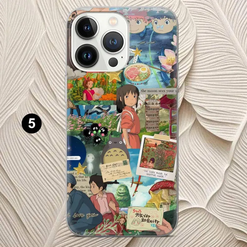 Studio Ghibli Phone Case Totoro Princess Cover for iPhone 17Pro Max, 16,  15, 14, 13, 12 - TikTok Shop