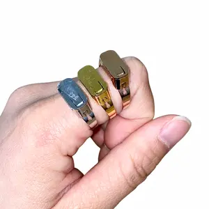 Unisex Fashion Ring with Hidden Tool Design, Cool Statement Jewelry for Men Women, Open Band Style Ring, Gold Silver Rose Gold Trendy Gift for Daily Wear Street Style