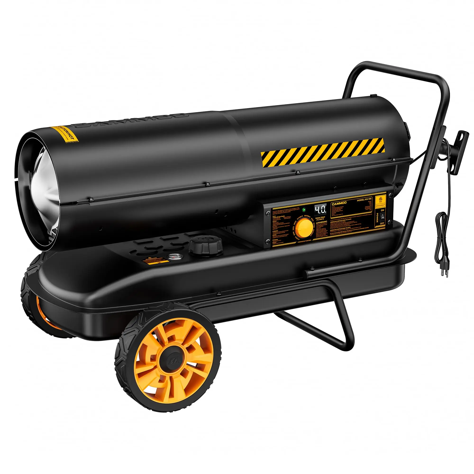 CAMMOO 85,000 BTU Portable Forced Air Kerosene Heater, up to 2,200 Sq. Ft.