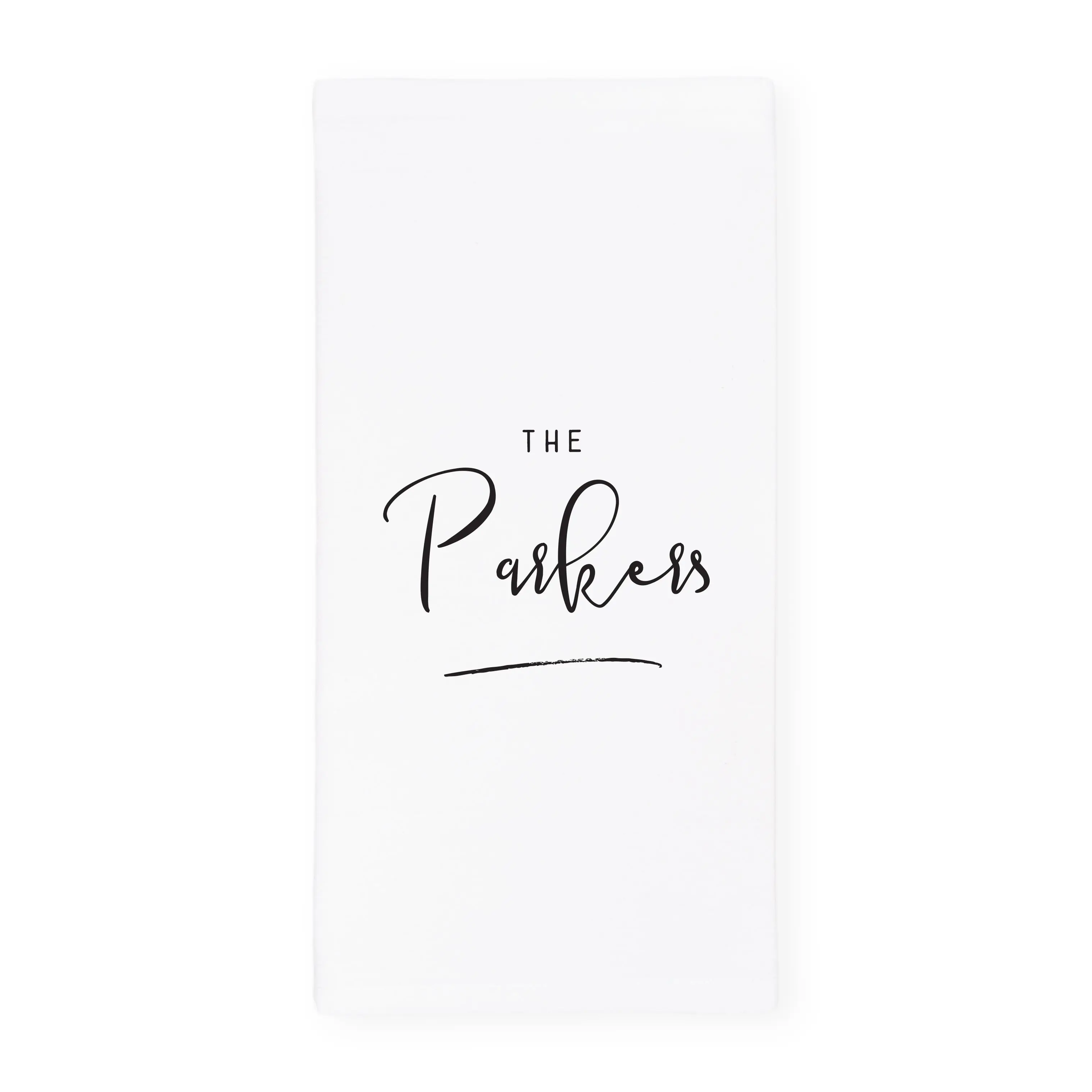 Personalized Last Name Kitchen Tea Towel