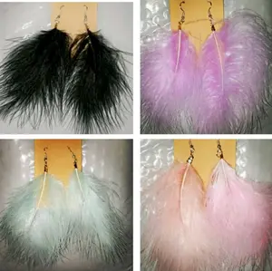 Feather Earrings, Lightweight Earrings, Cute Earrings