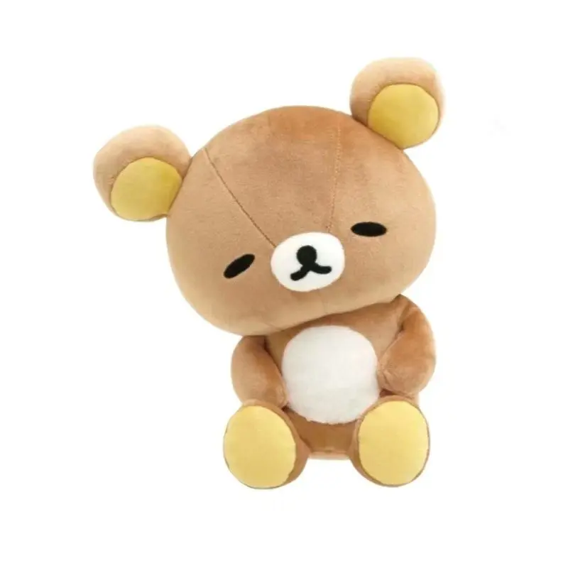 Rilakkuma Cute Stuffed Animals - Soft Stuffed Doll, Kawaii Animal Design Collectible, Cozy Aesthetic Merchandise Enthusiasts’ Large Sleeping Pillow for Bed, Desk Shelf Huggable Cuddle Pillow, Kids’ Birthday Gift